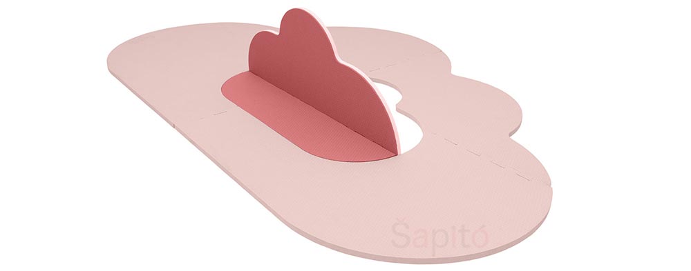 Quut Playmat S - Herní podložka Obláček – šedá